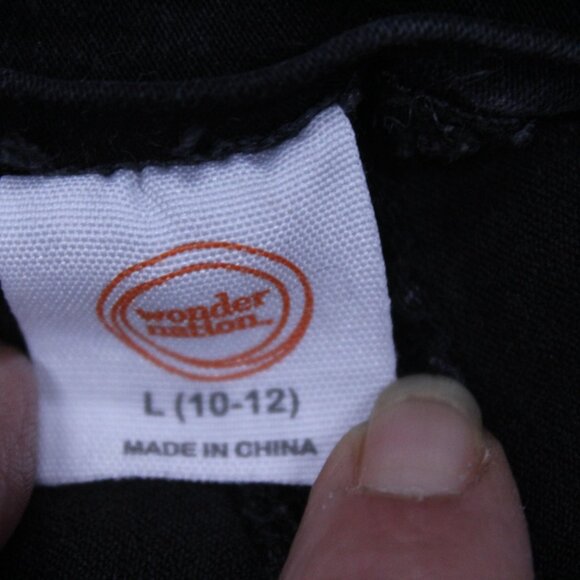 Wonder Nation Black Dress with Animal Print Straps - Picture 9 of 9